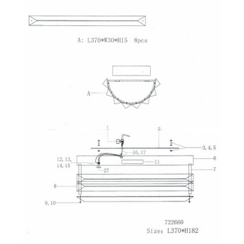 Бра Osgona Limpio 722660R-3