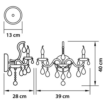 Бра Osgona Champa 775623-2
