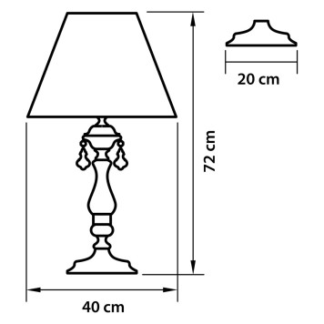 Лампа настольная Osgona Ampollo 786912-3