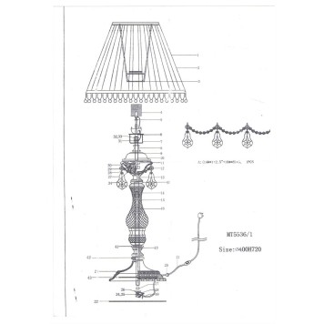 Лампа настольная Osgona Ampollo 786912-4