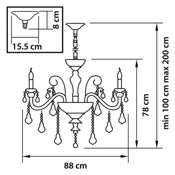 Люстра Osgona Lusso 788082-3
