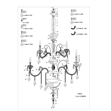 Люстра Osgona Lusso 788152-3