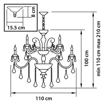 Люстра Osgona Lusso 788154-2