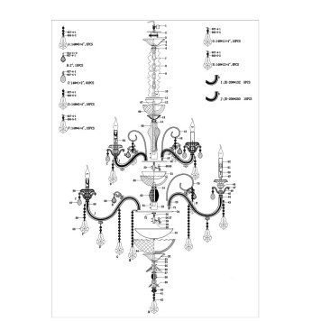 Люстра Osgona Lusso 788154-3