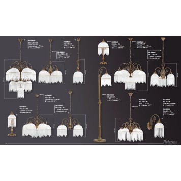 Люстра Kutek Palermo PAL-ZW-1(P)-1