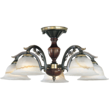 Светильник потолочный Reccagni Angelo PL 2701/5-1