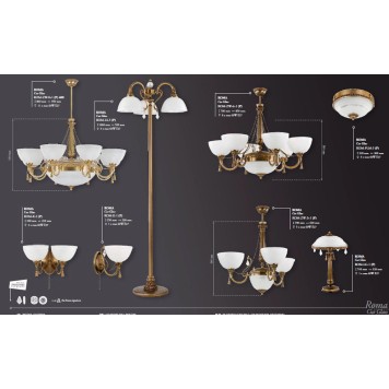 Люстра Kutek Roma ROM-ZW-3+1(P)-1