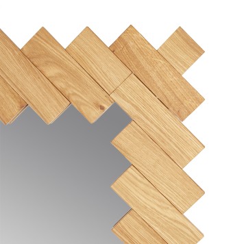 Зеркало Runden Дубовые планки V20083-7