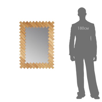 Зеркало Runden Дубовые планки V20083-10