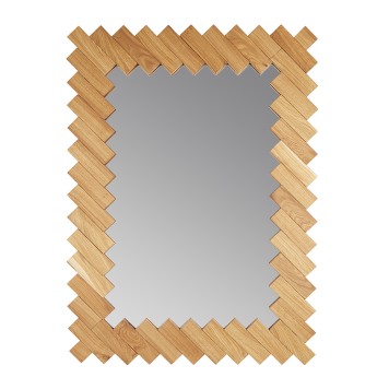 Зеркало Runden Дубовые планки V20083