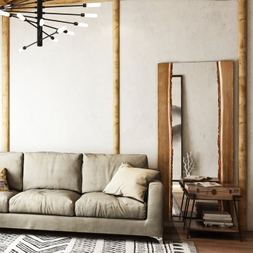 Зеркало Runden Дуб с корой XL V20174-1