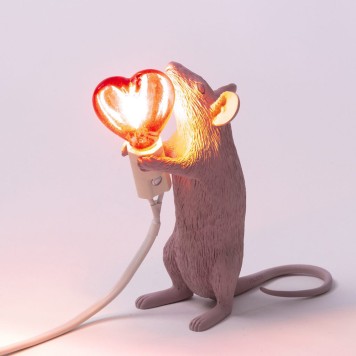 Лампа настольная Seletti Mouse Lamp 15220SV-4