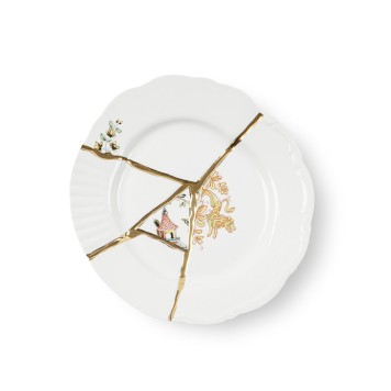 Тарелка декоративная Seletti Kintsugi 9602-4