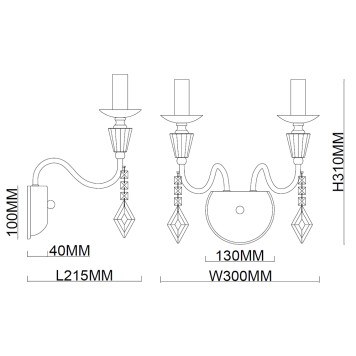 Бра Stilfort Grace 1053/09/02W-2