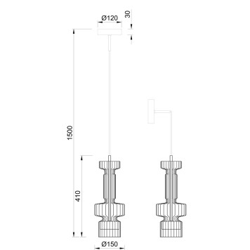 Люстра Stilfort Down Up 4030/05/01PW-3