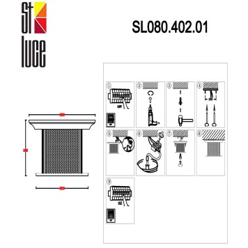 Уличный потолочный светильник ST-Luce Lastero SL080.402.01-7