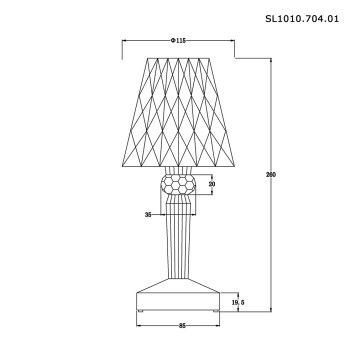 Лампа настольная ST-Luce Sparkle SL1010.704.01-5
