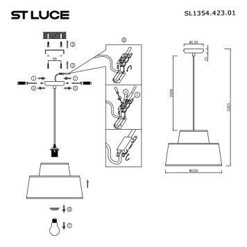 Люстра ST-Luce Jackie SL1354.423.01-3