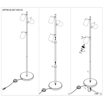 Торшер ST-Luce Fanale SL597.505.03-6