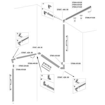 Шинопровод ST-Luce Skyline 48V 2m ST004.429.00-6