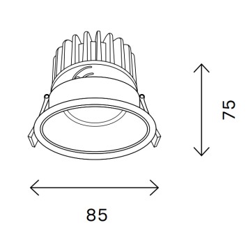 Корпус встраиваемый для LED модуля ST-Luce Shift ST051.408.01-9