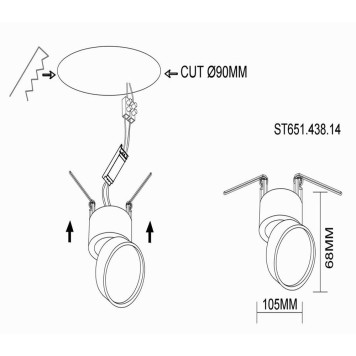 Светильник точечный ST-Luce ST651.438.14-5