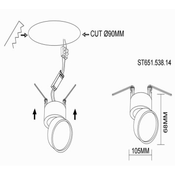 Светильник точечный ST-Luce ST651.538.14-6