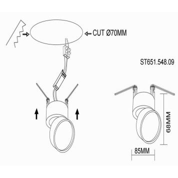 Светильник точечный ST-Luce ST651.548.09-6