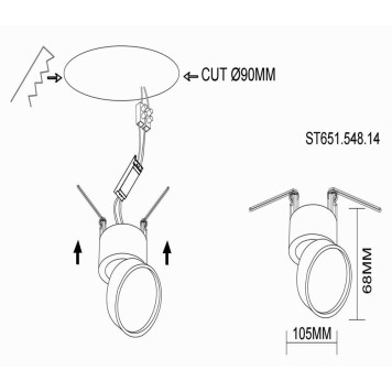 Светильник точечный ST-Luce ST651.548.14-6
