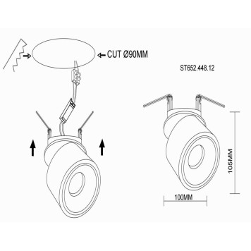 Светильник точечный ST-Luce ST652.448.12-7
