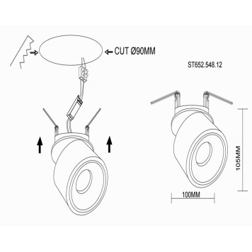 Светильник точечный ST-Luce ST652.548.12-7