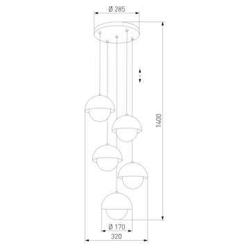 Люстра TK Lighting Bono 10214-4