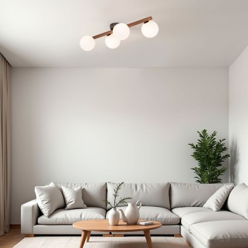 Светильник потолочный TK Lighting Estera Wood 10270-1