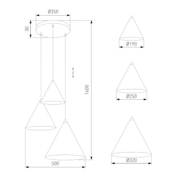 Люстра TK Lighting Cono 11086-2