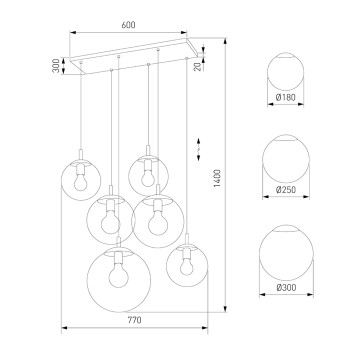 Люстра TK Lighting Esme 15384-3