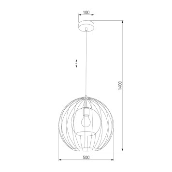 Люстра TK Lighting Universo 2552-1