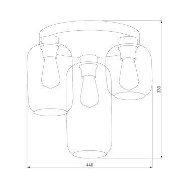 Светильник потолочный TK Lighting Marco 3318-1