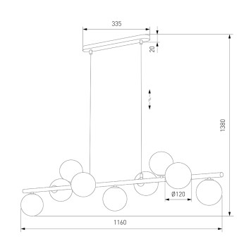 Люстра TK Lighting Estera 4340-4