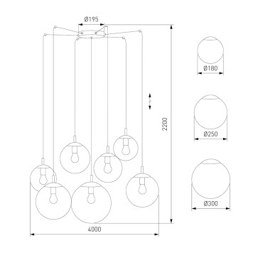 Люстра TK Lighting Esme 4863-3