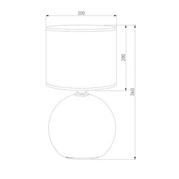 Лампа настольная TK Lighting Palla 5068-1