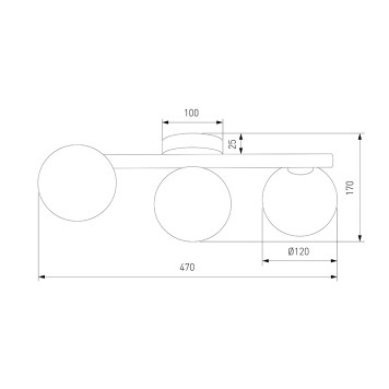 Светильник потолочный TK Lighting Estera 5418-3