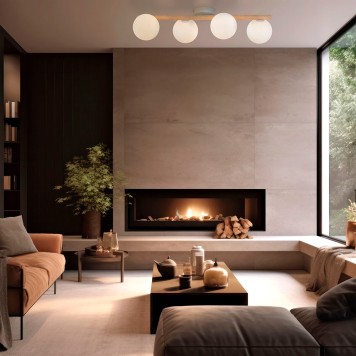 Светильник потолочный TK Lighting Estera Wood 5769-1