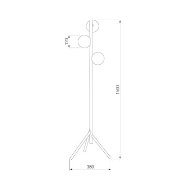 Торшер TK Lighting Estera Wood 5809-3