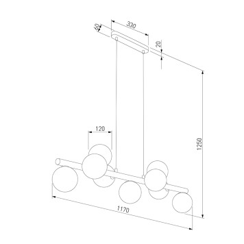 Люстра TK Lighting Estera Wood 5906-4