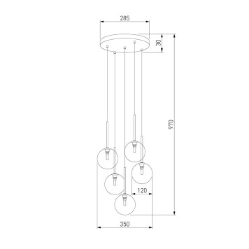 Люстра TK Lighting Nilos 5943-4