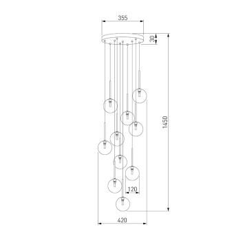 Люстра TK Lighting Nilos 5944-4
