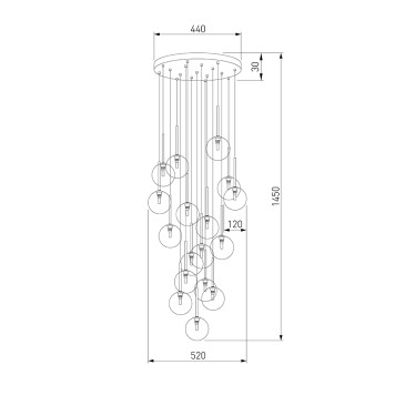 Люстра TK Lighting Nilos 5945-4