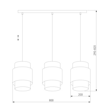 Люстра TK Lighting Boho 6541-1