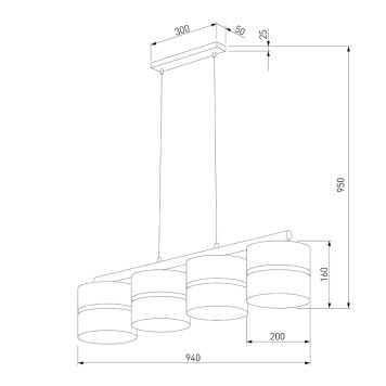 Люстра TK Lighting Linobianco 6576-2