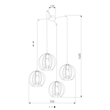 Люстра TK Lighting Jaula 6598-1